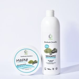 Seti për Flokë me Yndyrë me Argjilë Jeshile (shampo 500ml)