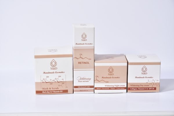 Seti i fytyres i linjes zbardhuese me retinol